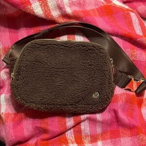 lululemon Chocolate Sherpa Belt Bag
